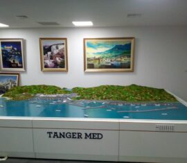 Maquette port Tanger Med Maroc Version 2