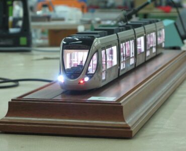 Maquette tramway altadis Alstom Rabat Maroc